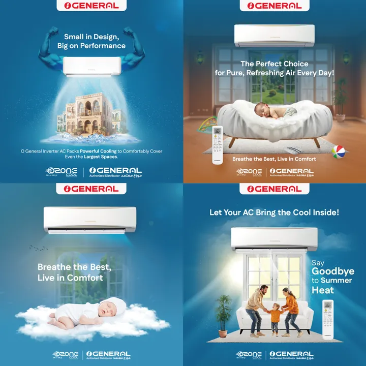 Ozone Cool social media posts