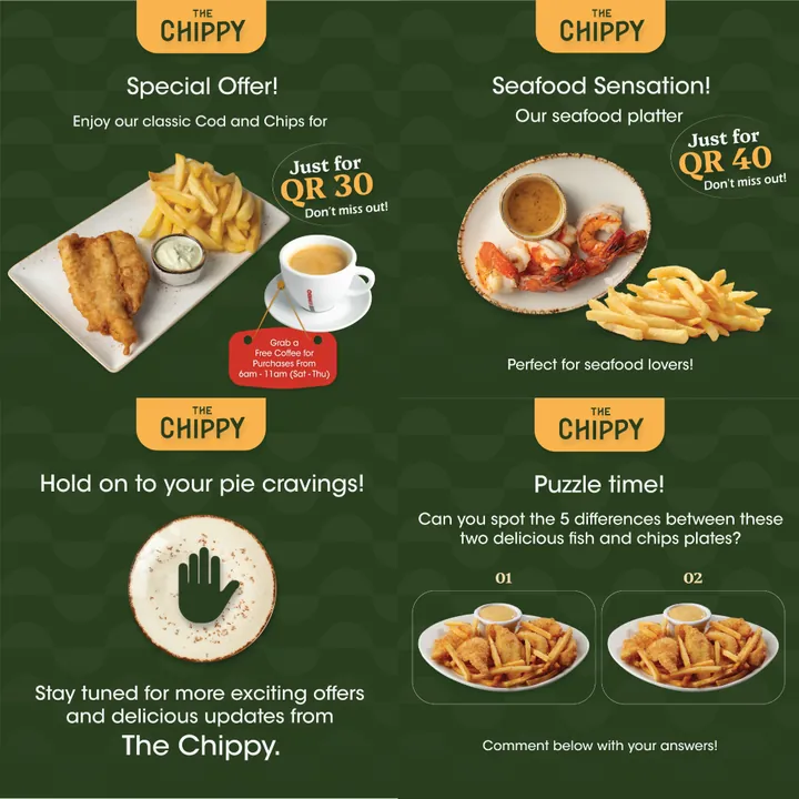 The Chippy social media posts